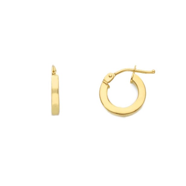 Orecchini cerchio in oro giallo 750/ooo