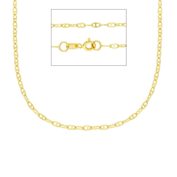 Catena traversino in oro giallo 750/°°°