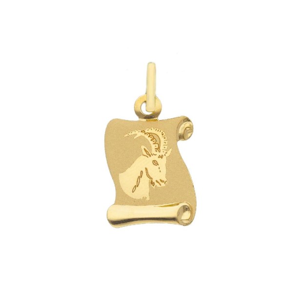 Ciondolo in oro giallo 750/ooo con zodiaco