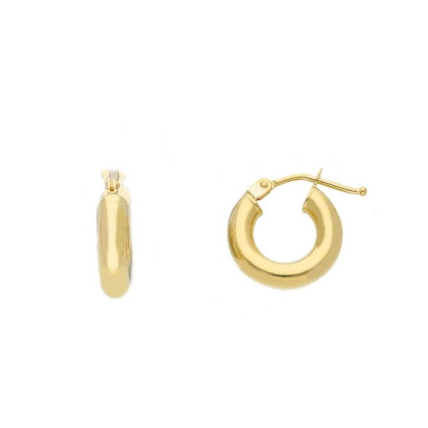 Orecchini cerchio in oro giallo 750/ooo