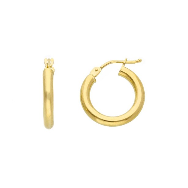 Orecchini cerchio in oro giallo 750/ooo