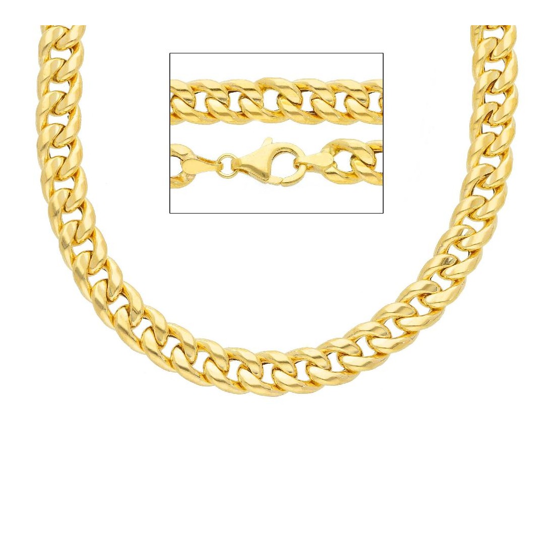 Catena groumette in oro giallo 750/ooo