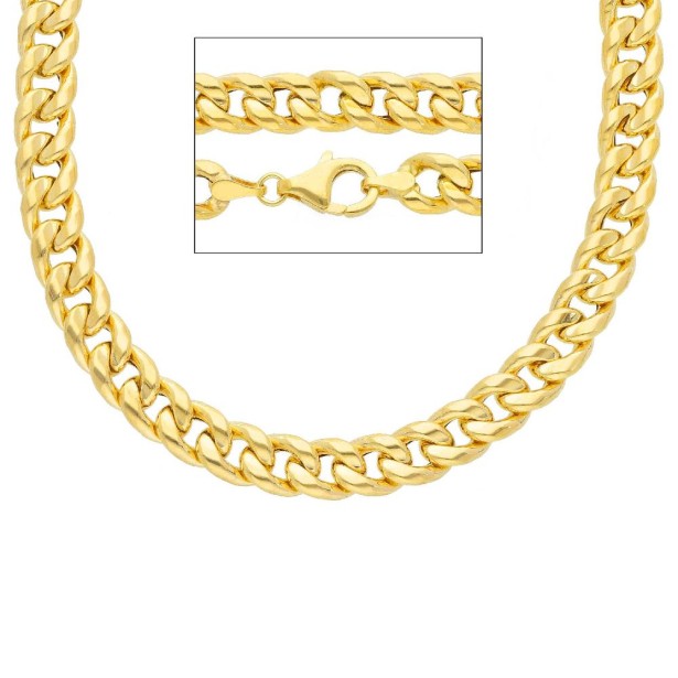 Catena groumette in oro giallo 750/ooo