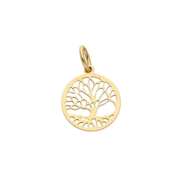 Ciondolo in oro giallo 750/ooo con albero della vita