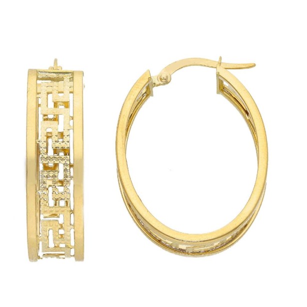 Orecchini cerchio in oro giallo 750/ooo