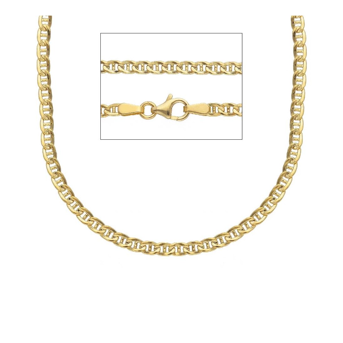 Catena traversino in oro giallo 750/ooo