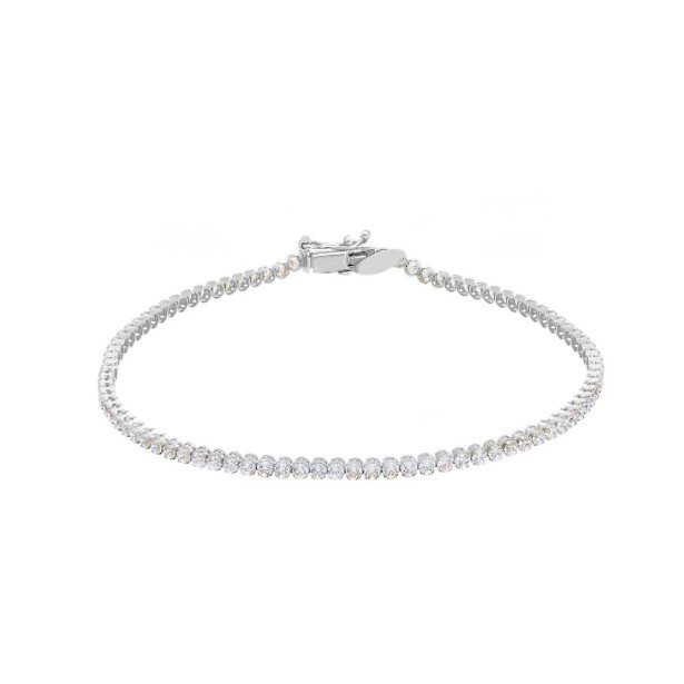 Bracciale tennis in oro bianco 750/ooo