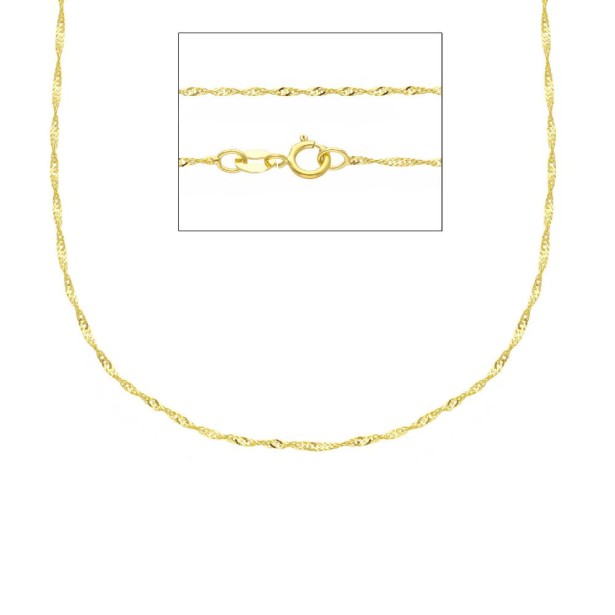 Catena singapore in oro giallo 750/ooo