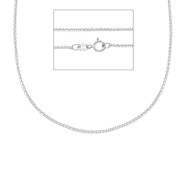 Catena spiga in oro bianco 750/ooo