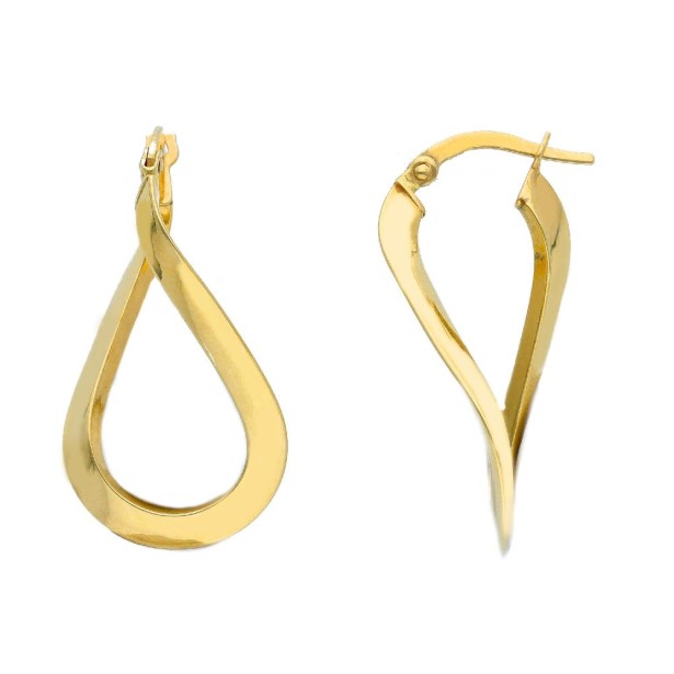 Orecchini cerchio in oro giallo 750/ooo