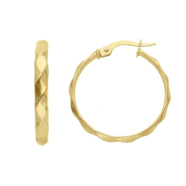 Orecchini cerchio in oro giallo 750/ooo