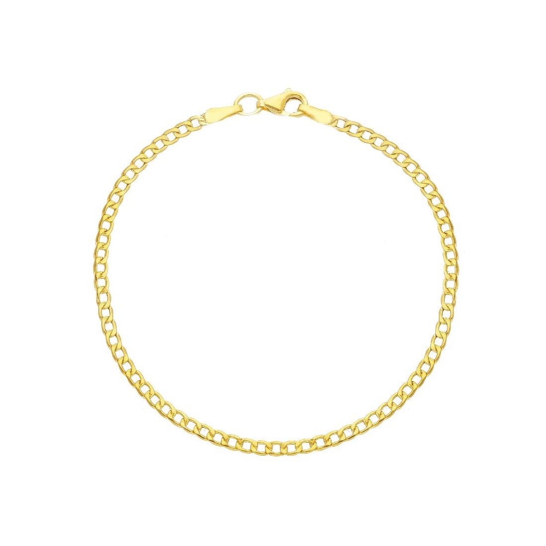 Bracciale catena groumette in oro giallo 750/ooo