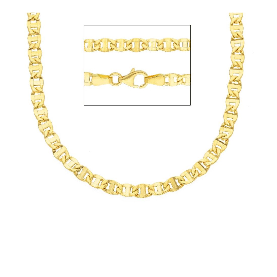 Catena traversino in oro giallo 750/ooo