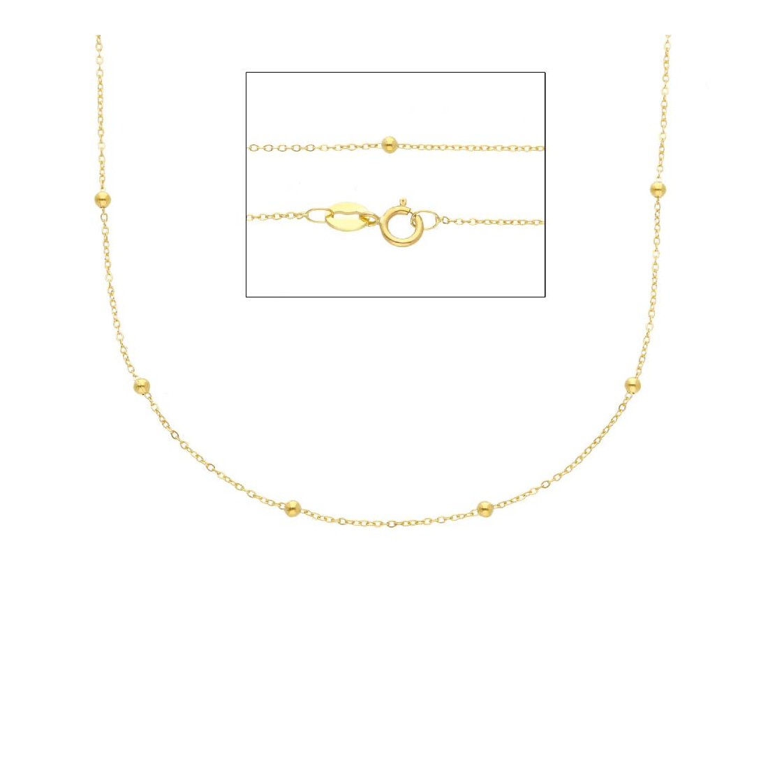 Catena rol� in oro giallo 750/ooo