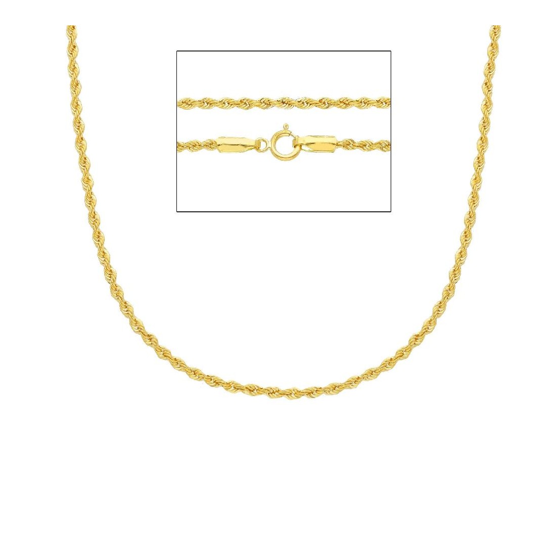 Catena corda in oro giallo 750/ooo