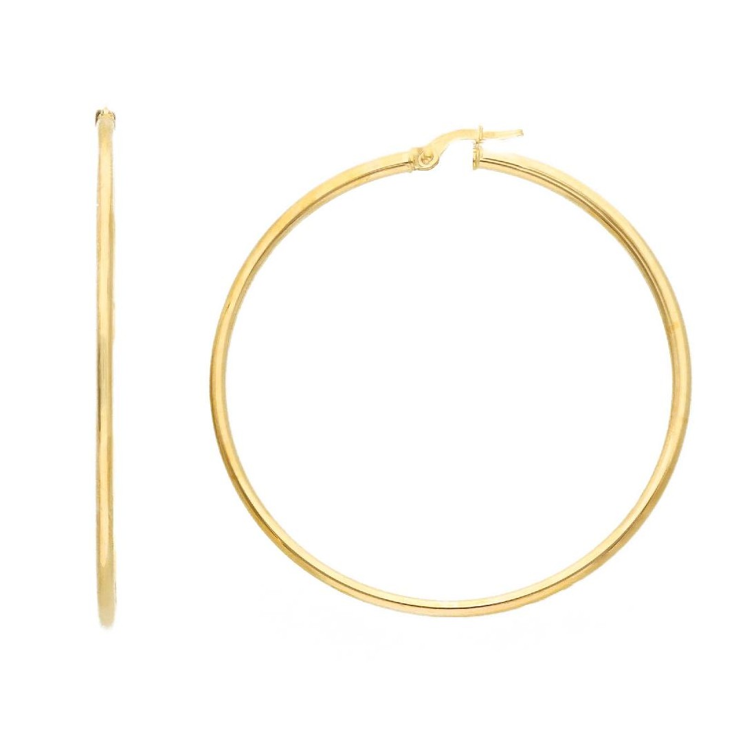 Orecchini cerchio in oro giallo 375/ooo