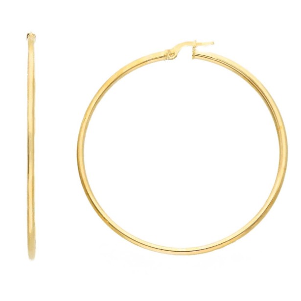 Orecchini cerchio in oro giallo 375/ooo