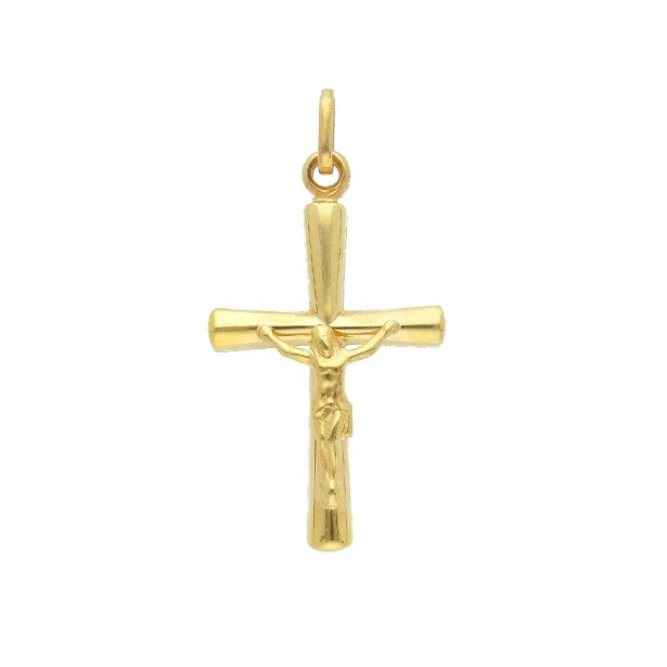 Ciondolo croce in oro giallo 375/ooo con Cristo