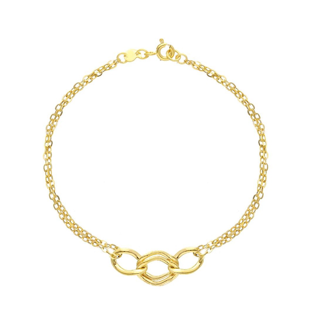 Bracciale in oro giallo 375/°°°