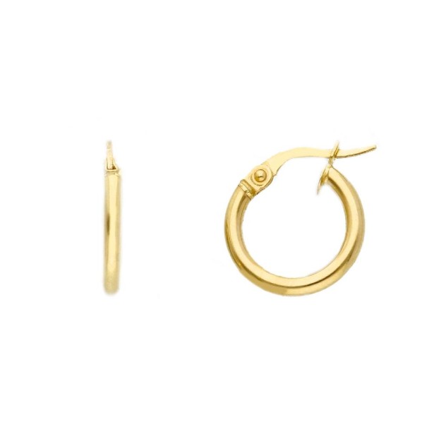 Orecchini cerchio in oro giallo 375/°°°