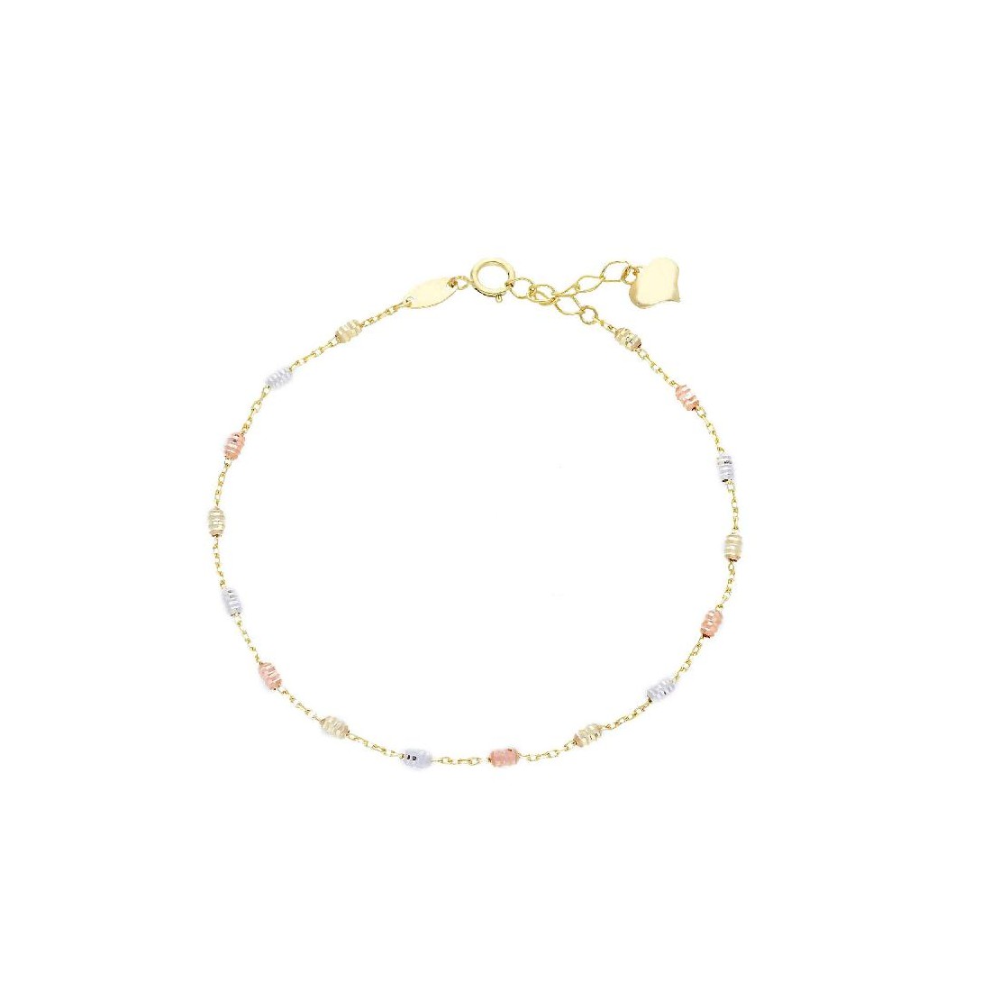 Bracciale in oro tre colori 375/ooo