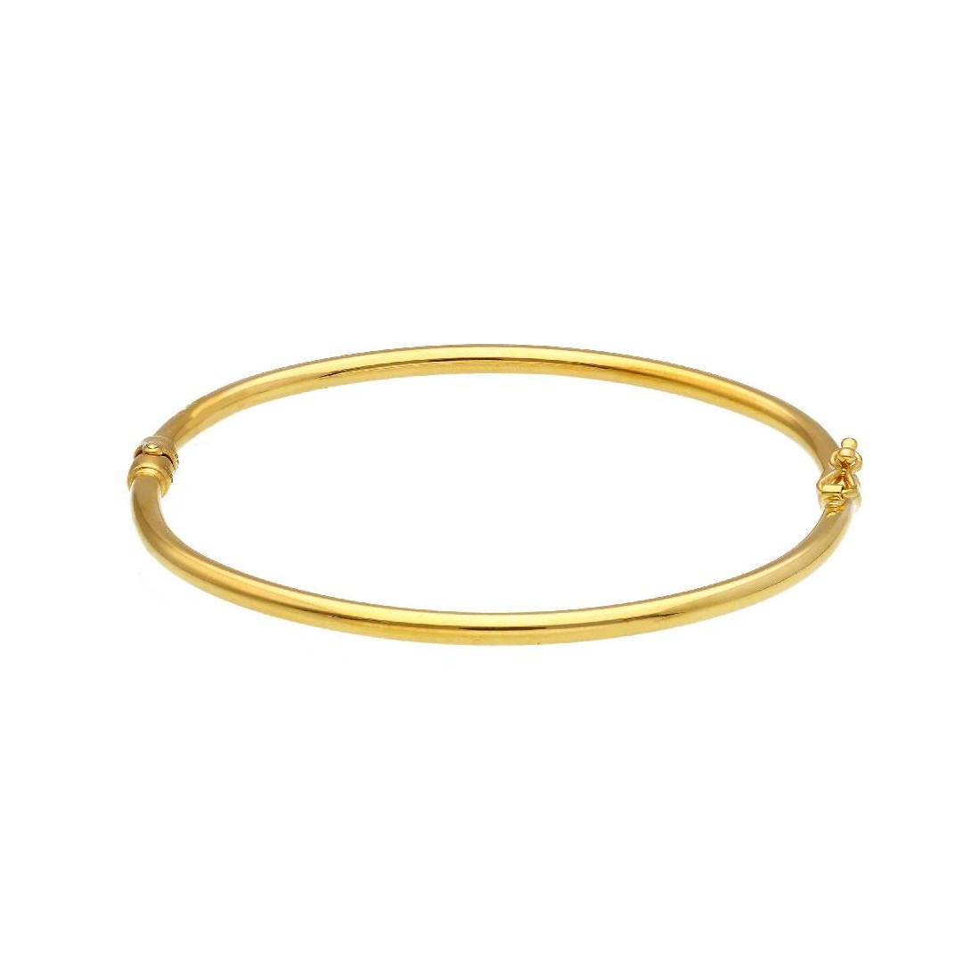 Bracciale rigido in oro giallo 375/°°°