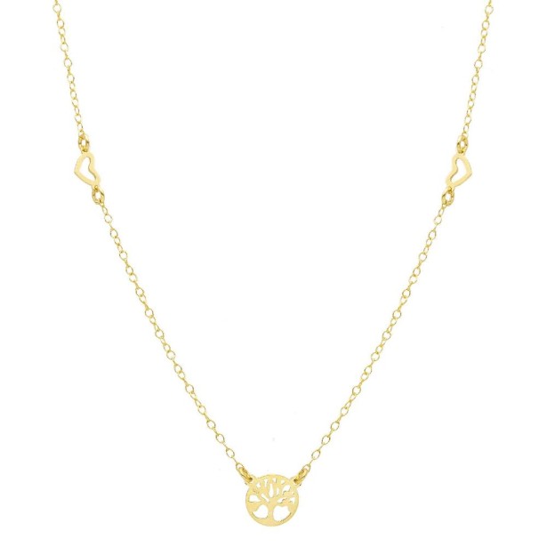 Girocollo in oro giallo 375/°°° con charms