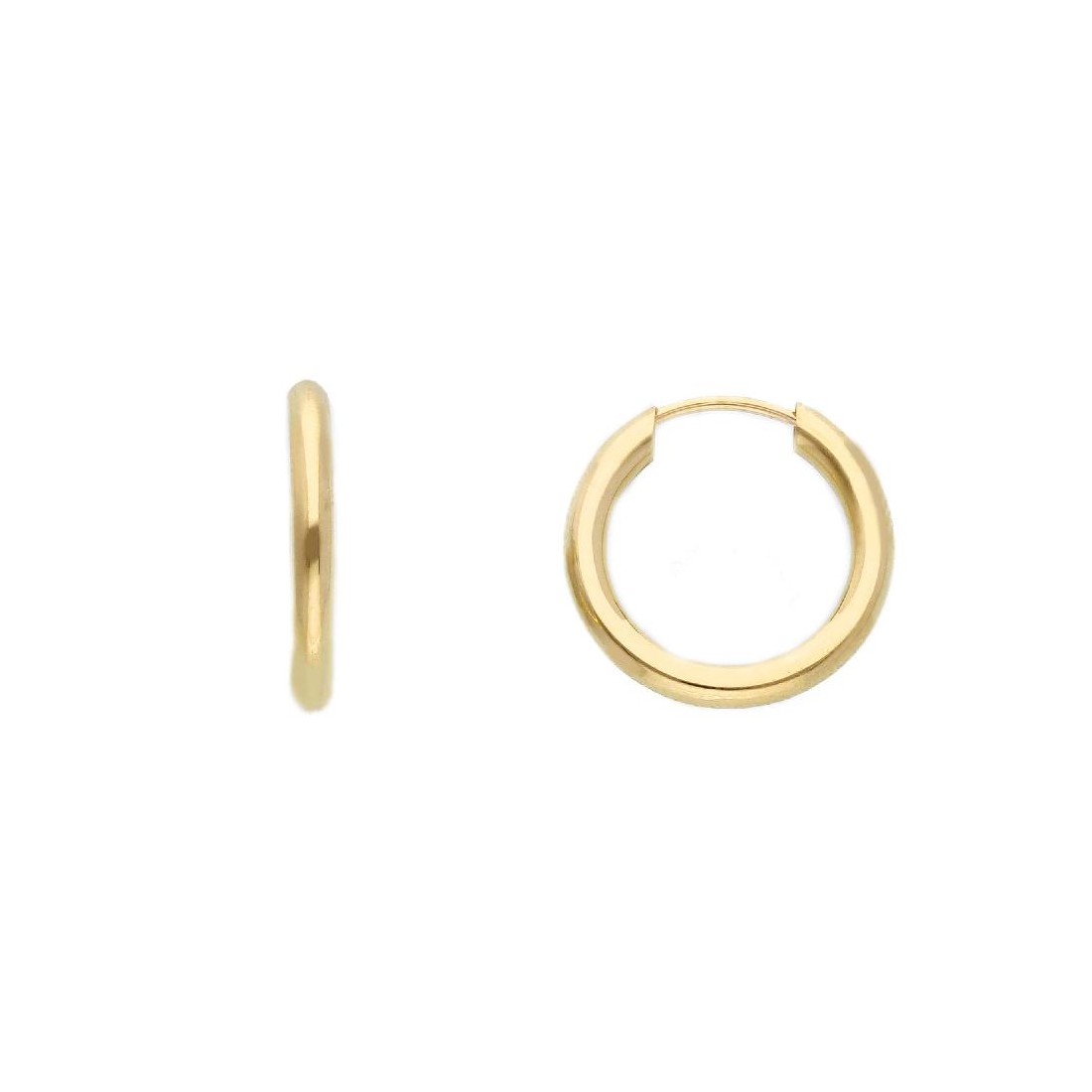 Orecchini cerchio in oro giallo 375/ooo