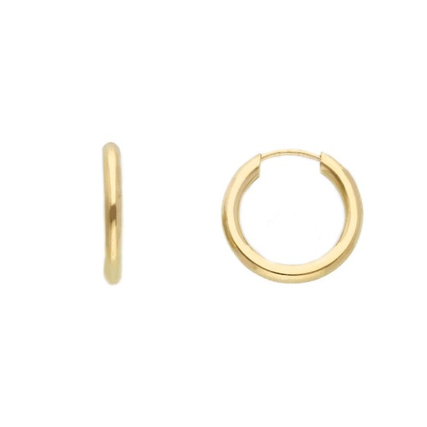 Orecchini cerchio in oro giallo 375/ooo