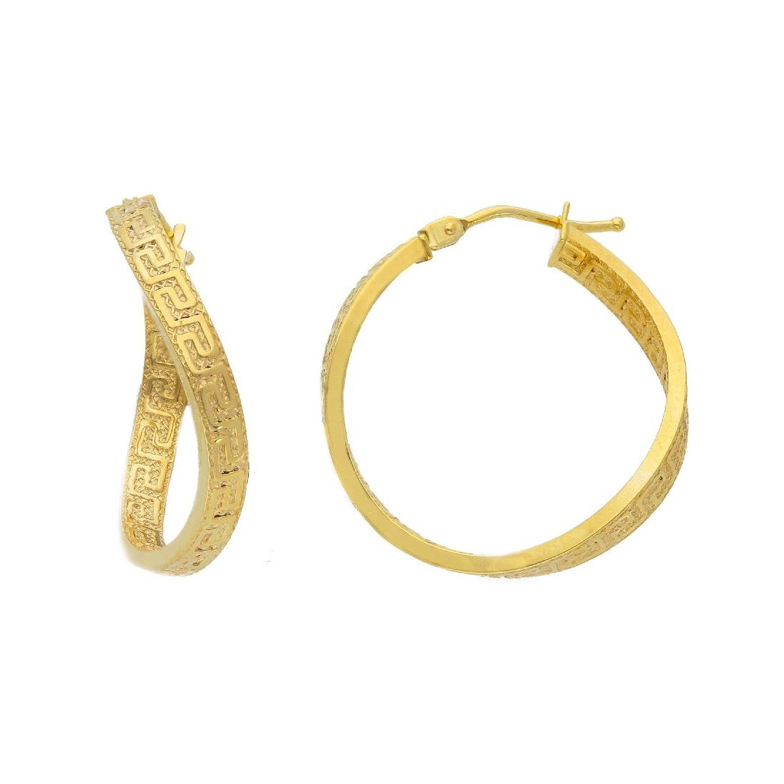 Orecchini cerchio in oro giallo 375/ooo