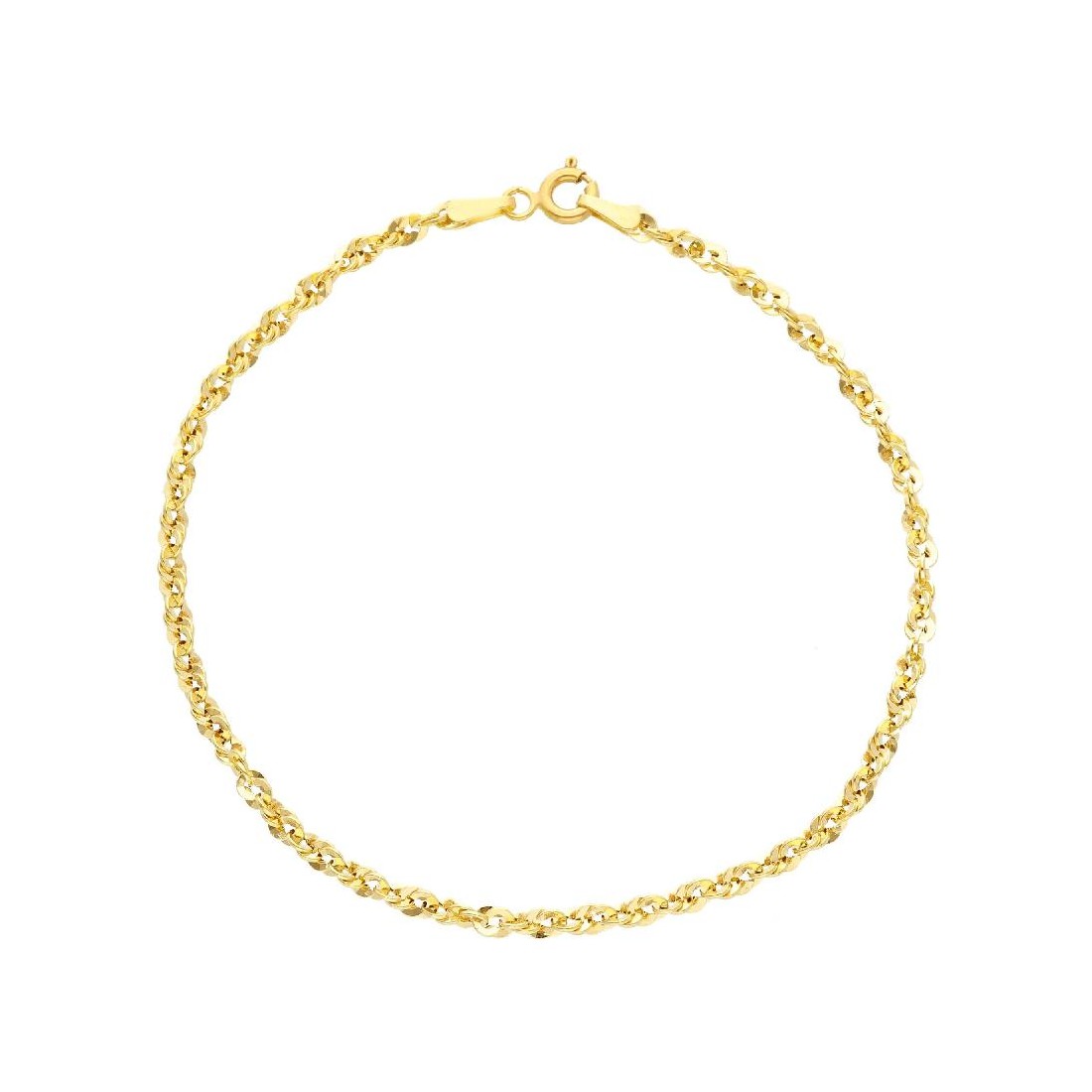 Bracciale catena in oro giallo 375/ooo