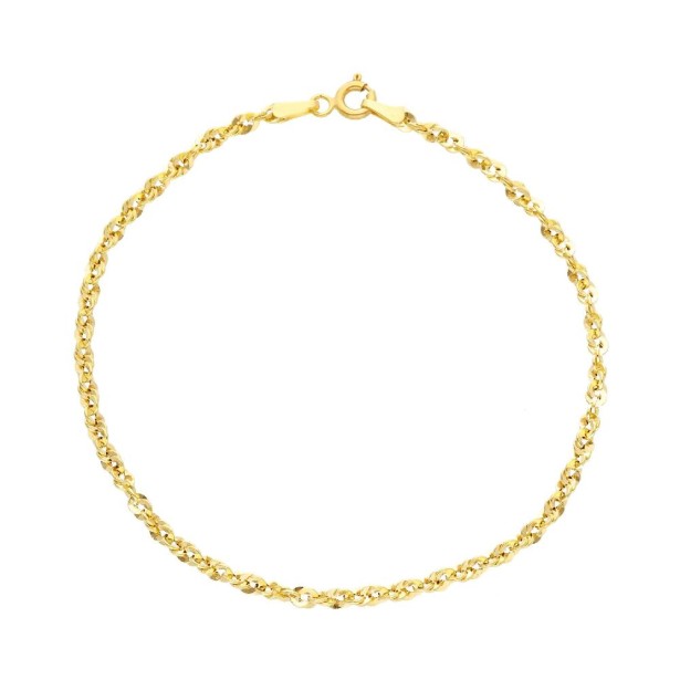 Bracciale catena in oro giallo 375/ooo