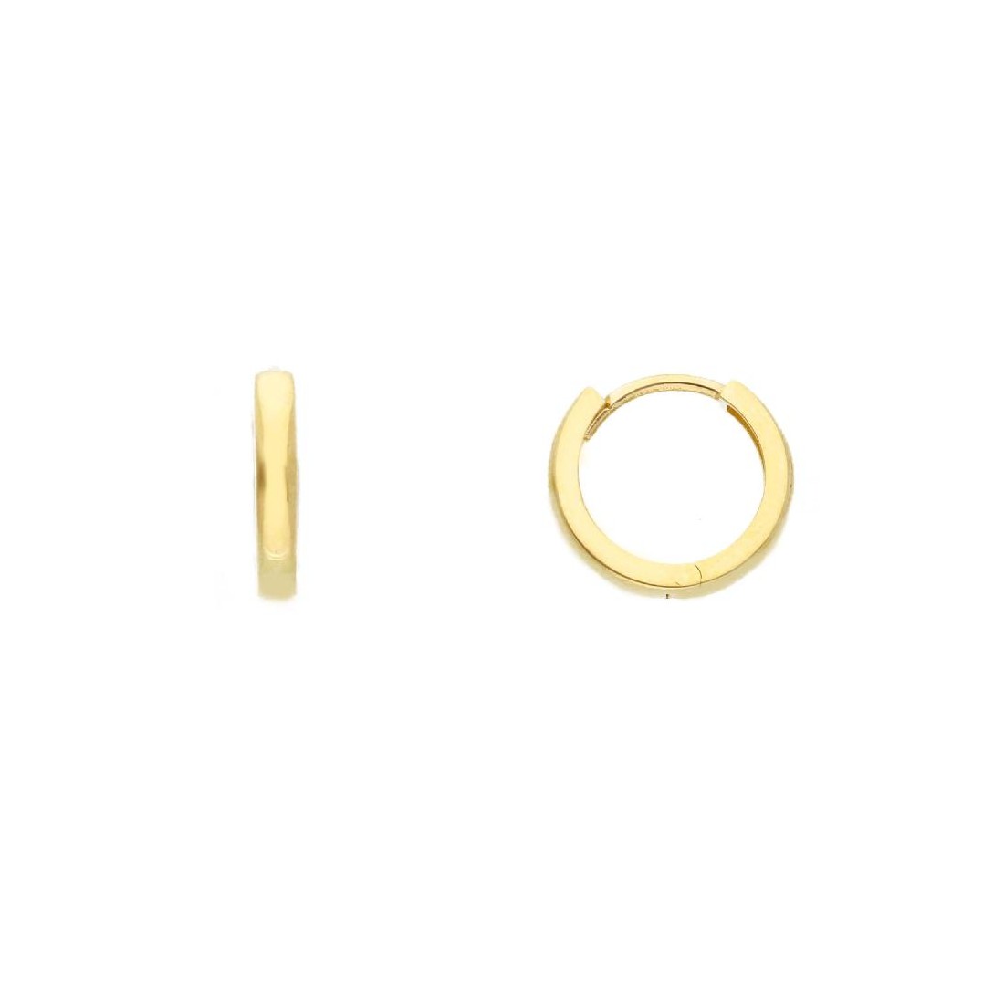Orecchini cerchio in oro giallo 375/°°°