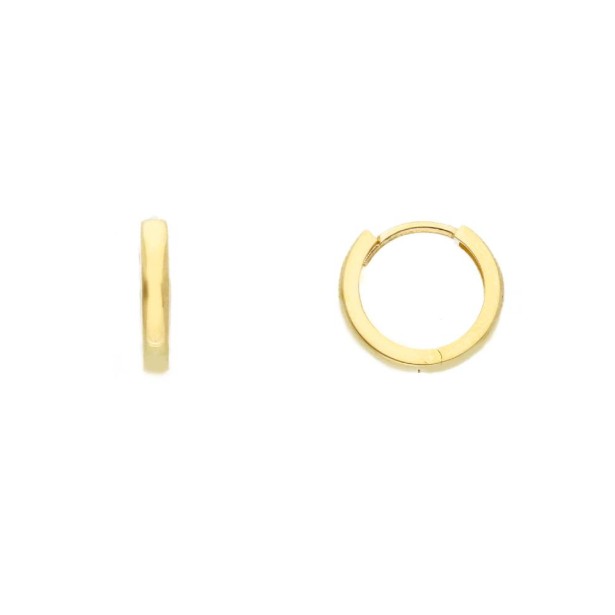 Orecchini cerchio in oro giallo 375/°°°