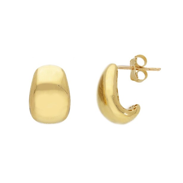 Orecchini lobo in oro giallo 375/ooo