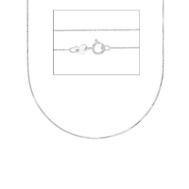 Catena veneta in oro bianco 375/ooo