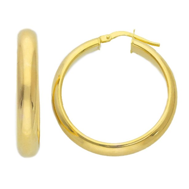 Orecchini cerchio in oro giallo 375/ooo