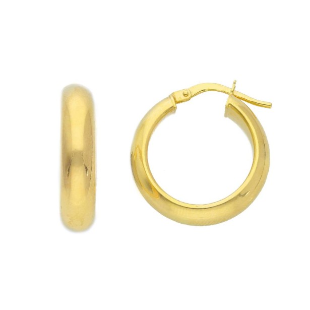 Orecchini cerchio in oro giallo 375/ooo