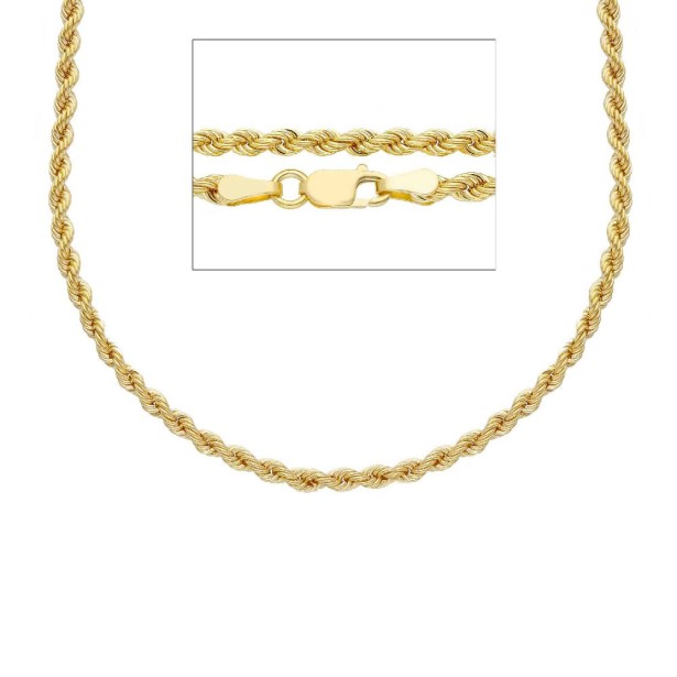 Catena corda in oro giallo 375/ooo