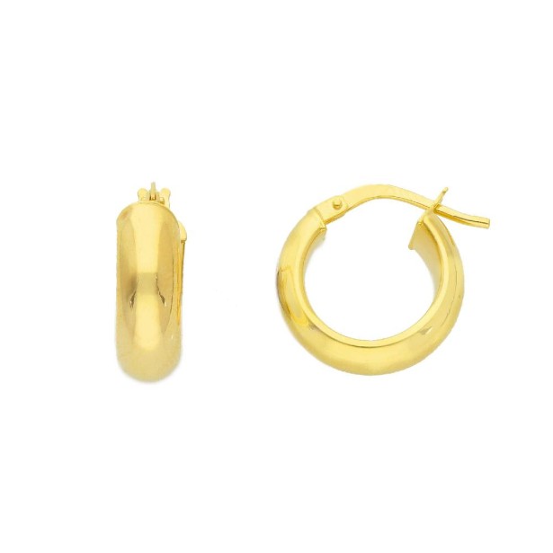 Orecchini cerchio in oro giallo 375/ooo