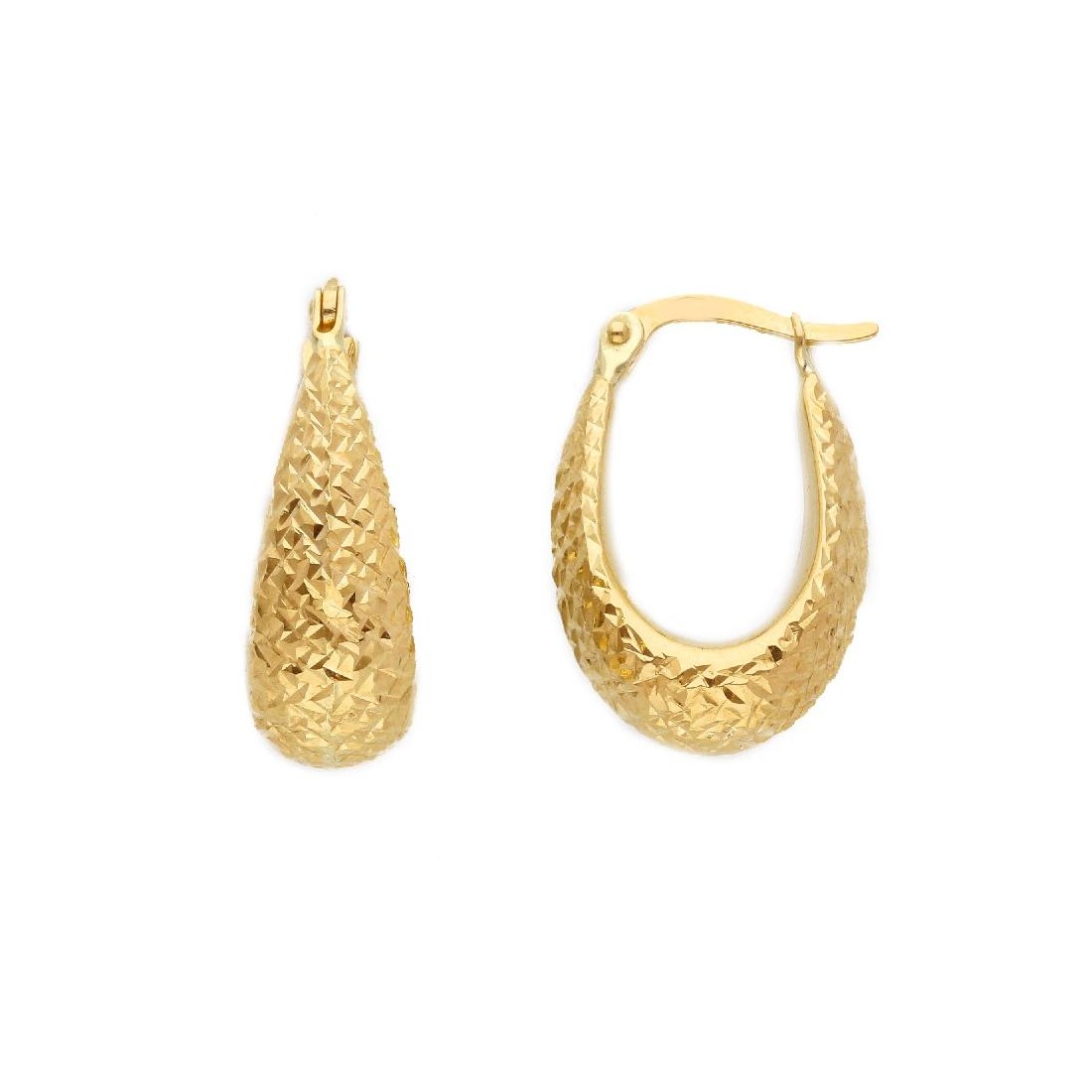 Orecchini cerchio in oro giallo 375/°°°