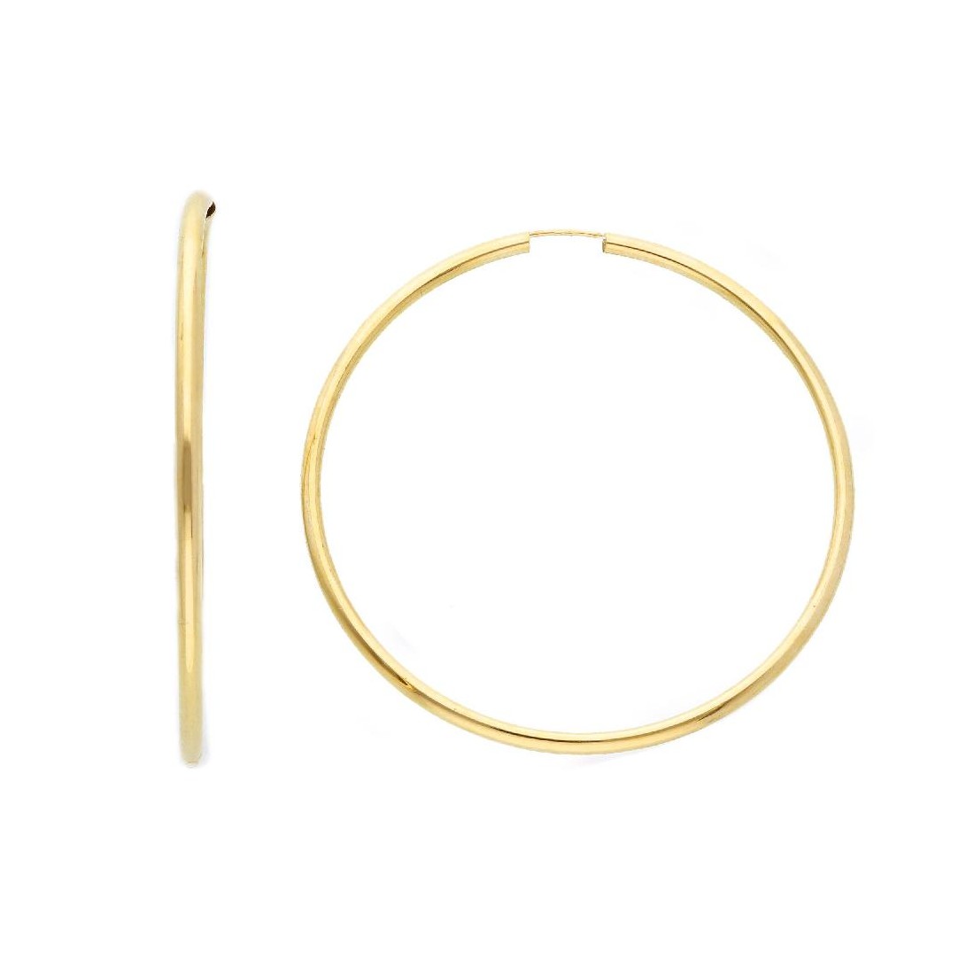 Orecchini cerchio in oro giallo 375/ooo