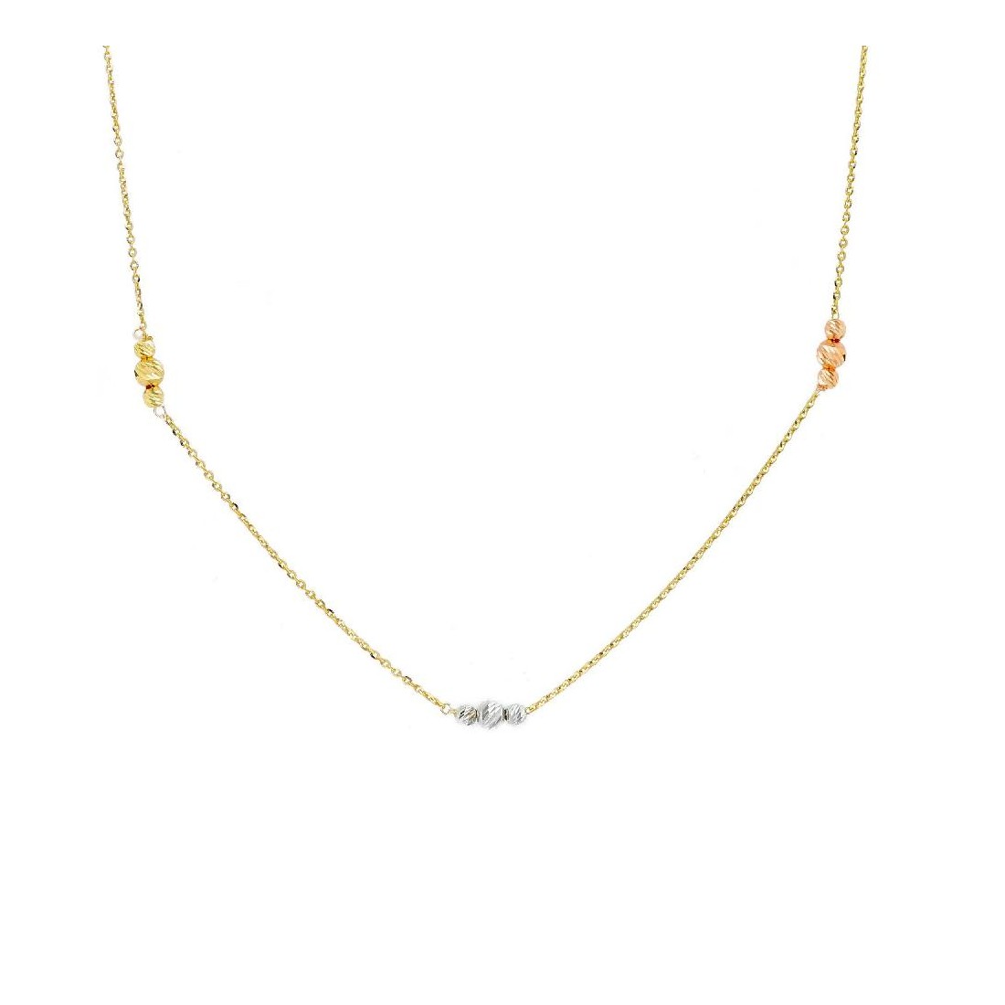 Girocollo in oro tre colori 375/ooo