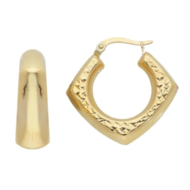 Orecchini cerchio in oro giallo 375/ooo