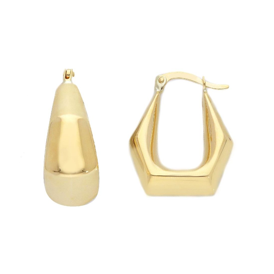 Orecchini cerchio in oro giallo 375/ooo