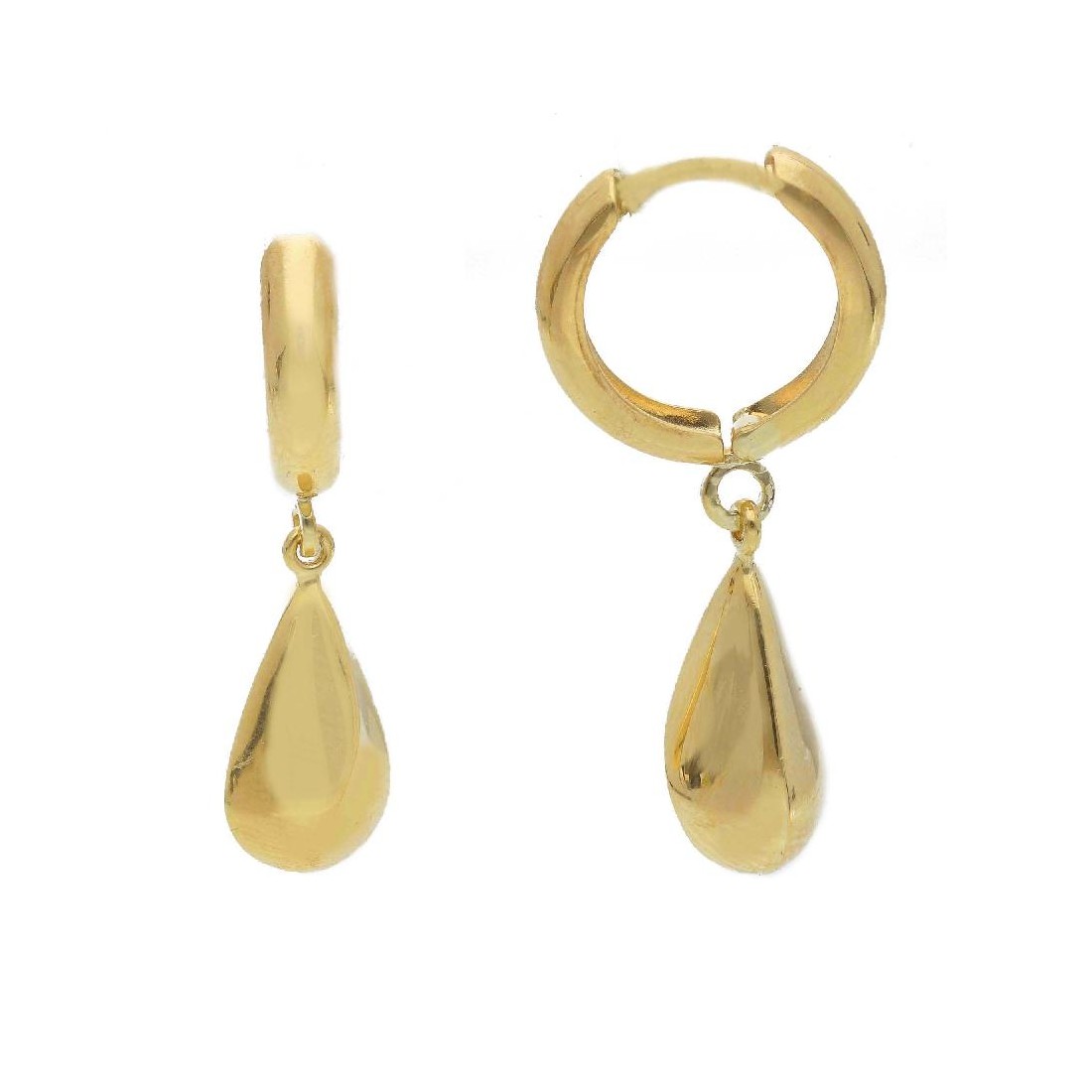 Orecchini pendenti in oro giallo 375/ooo