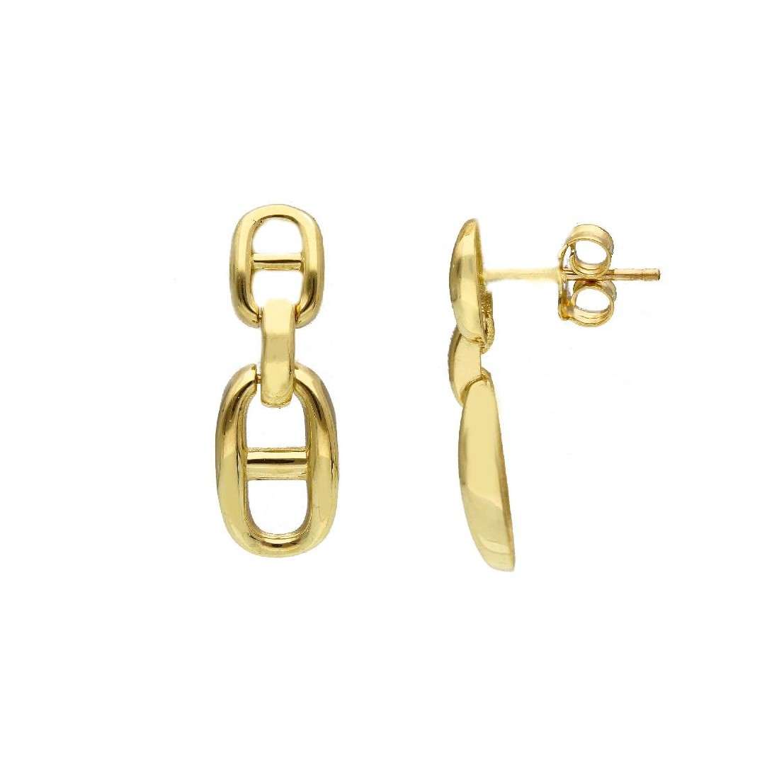 Orecchini pendenti in oro giallo 375/ooo