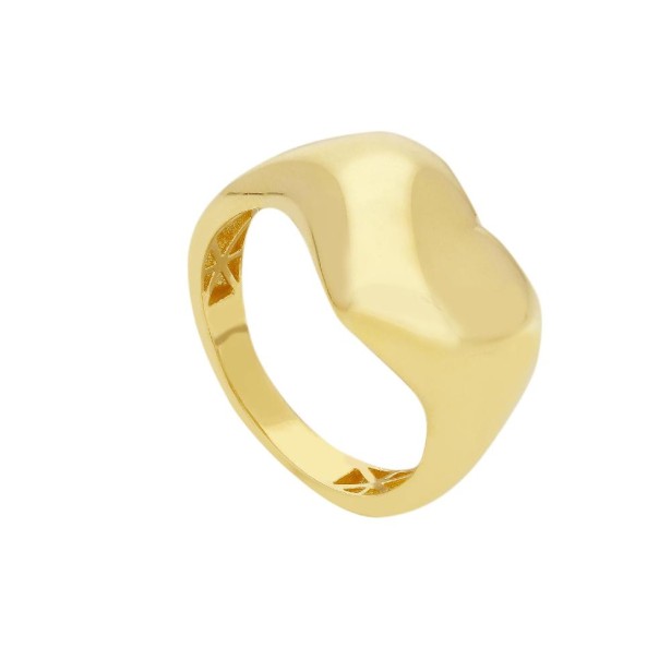 Anello in oro giallo 375/ooo con cuore