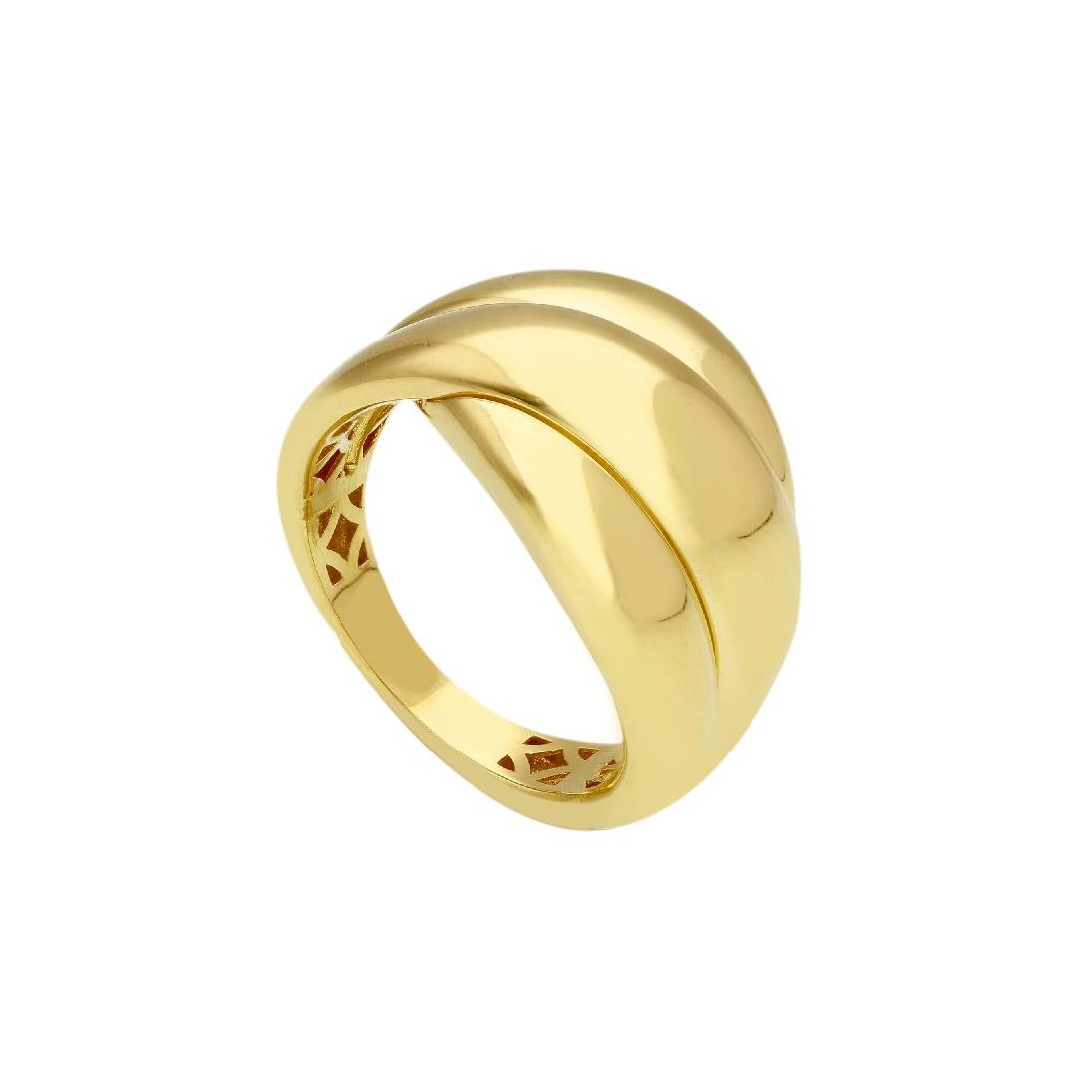 Anello fascia in oro giallo 375/°°°