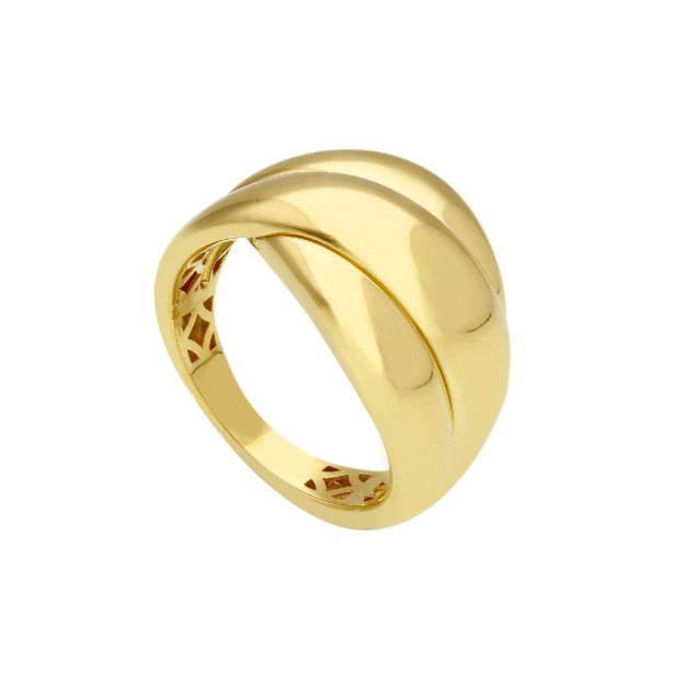 Anello fascia in oro giallo 375/°°°
